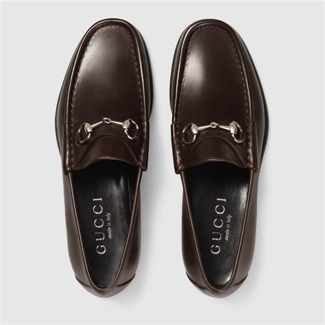 gucci mens moccasin shoes|men gucci loafers brown style.